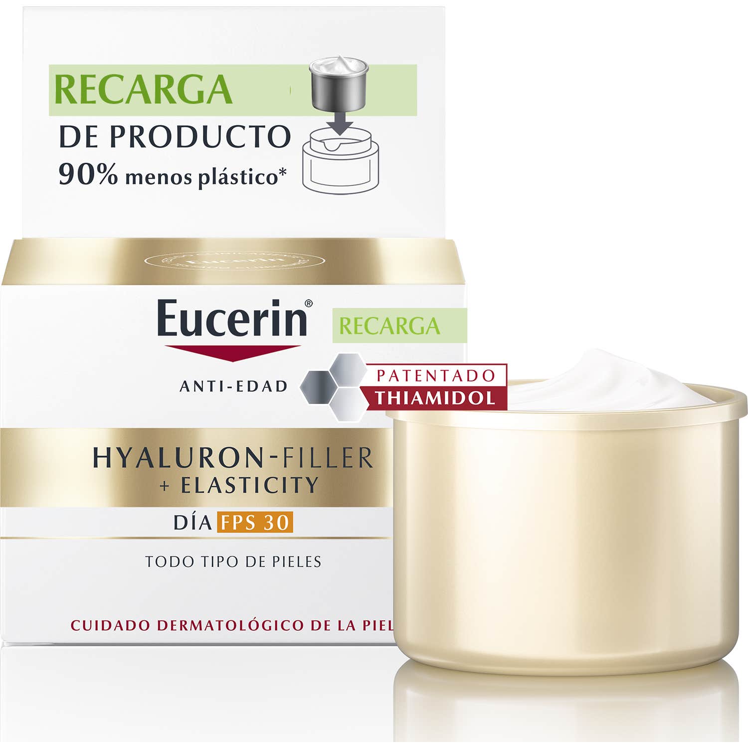 Eucerin Hyaluron Filler + Elasticity Crema Día SPF30 Recarga 50ml
