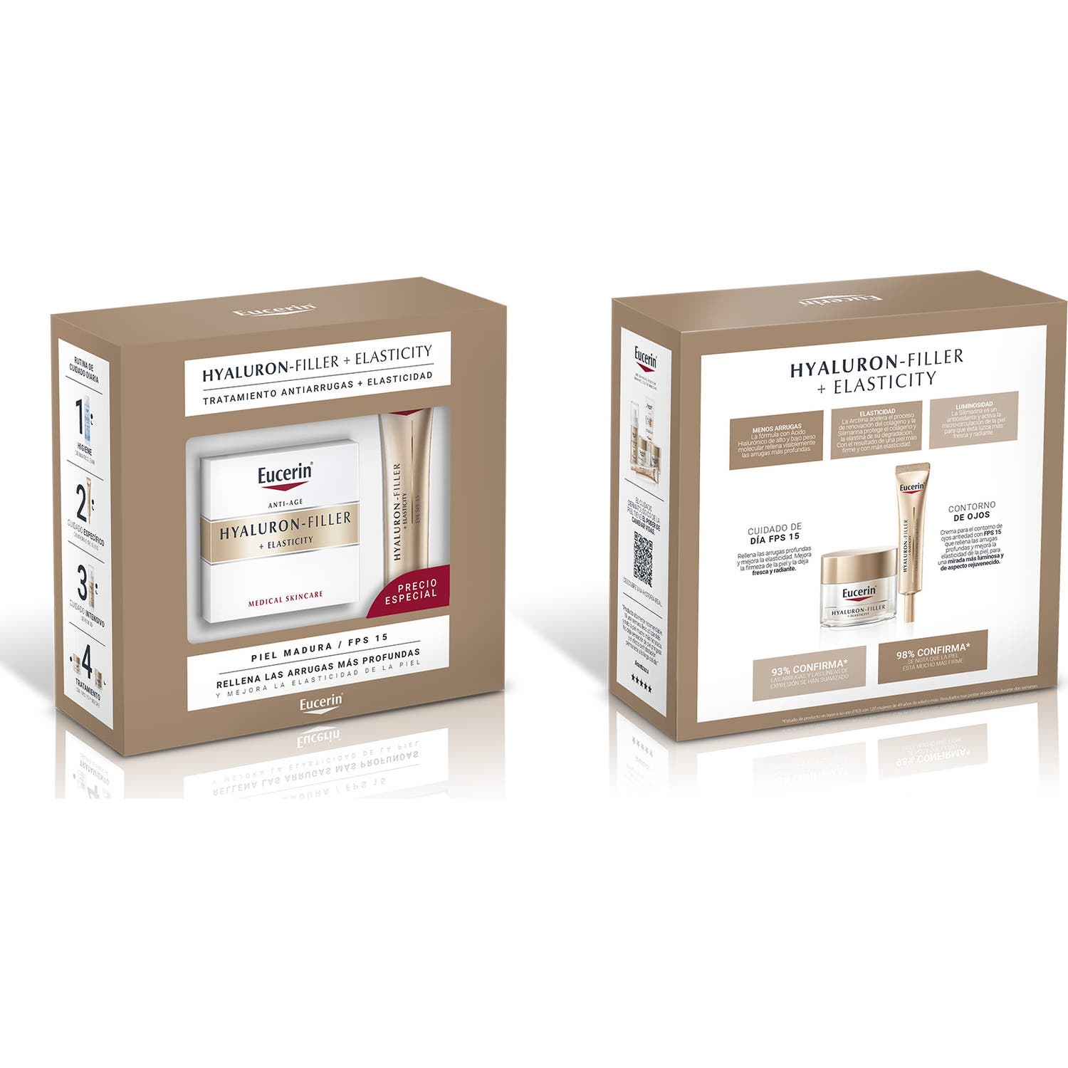 Eucerin Pack Elasticidad Hyaluron Filler Elasticity Día SPF15 + Contorno de Ojos