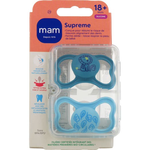 MAM Suprême Chupete +6 Meses 2 uds