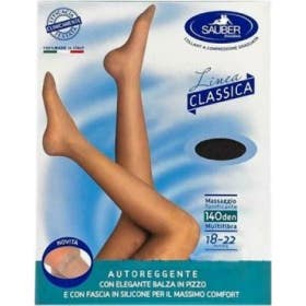 Sauber Mesh Media 140Den Micromesh Talla 3 Negro 1 Par