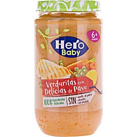 Hero Baby Tarro de Verduras con Delicias de Pavo 235 g