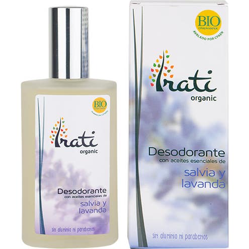 Irati Organic Lavanda Desodorante Spray De Salvia Y Bio 100 Ml