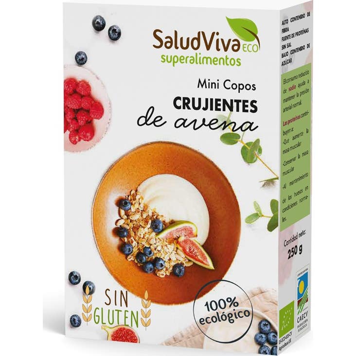 Salud Viva Mini Copos Crujientes Avena Bio 250g
