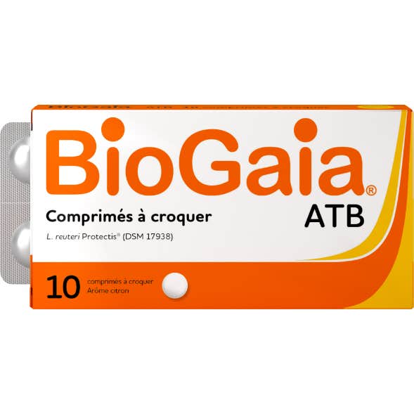 BioGaia® ATB Comprimidos Masticables Limón 10comp