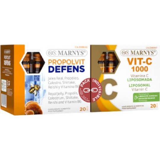 Marnys Pack Propolvit Defens 20x10ml + Vit-C 1000 20x10ml