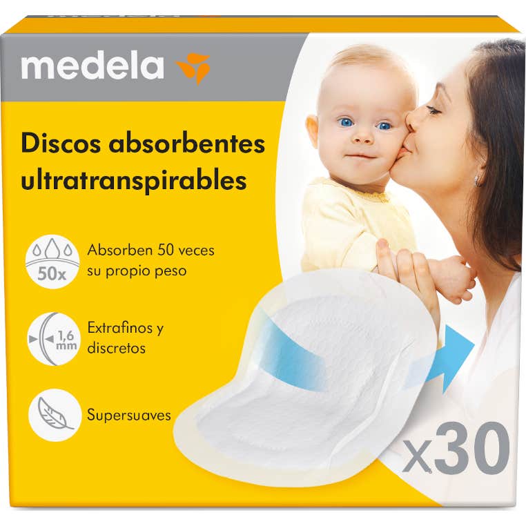 Medela Discos Absorbentes Ultratranspirables 30 uds