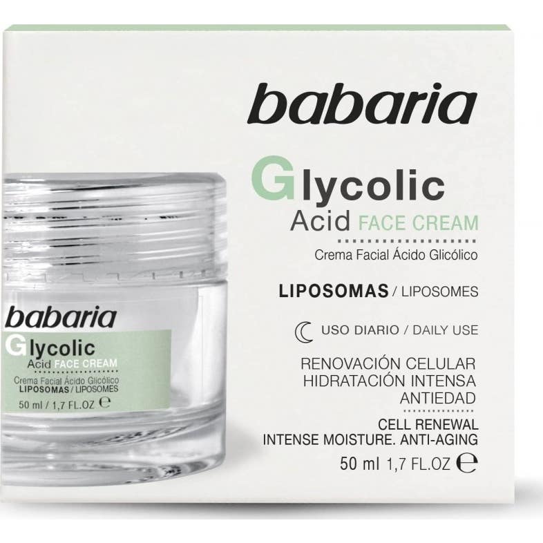 Babaria Crema Renovación Celular Ácido glicólico 50 ml