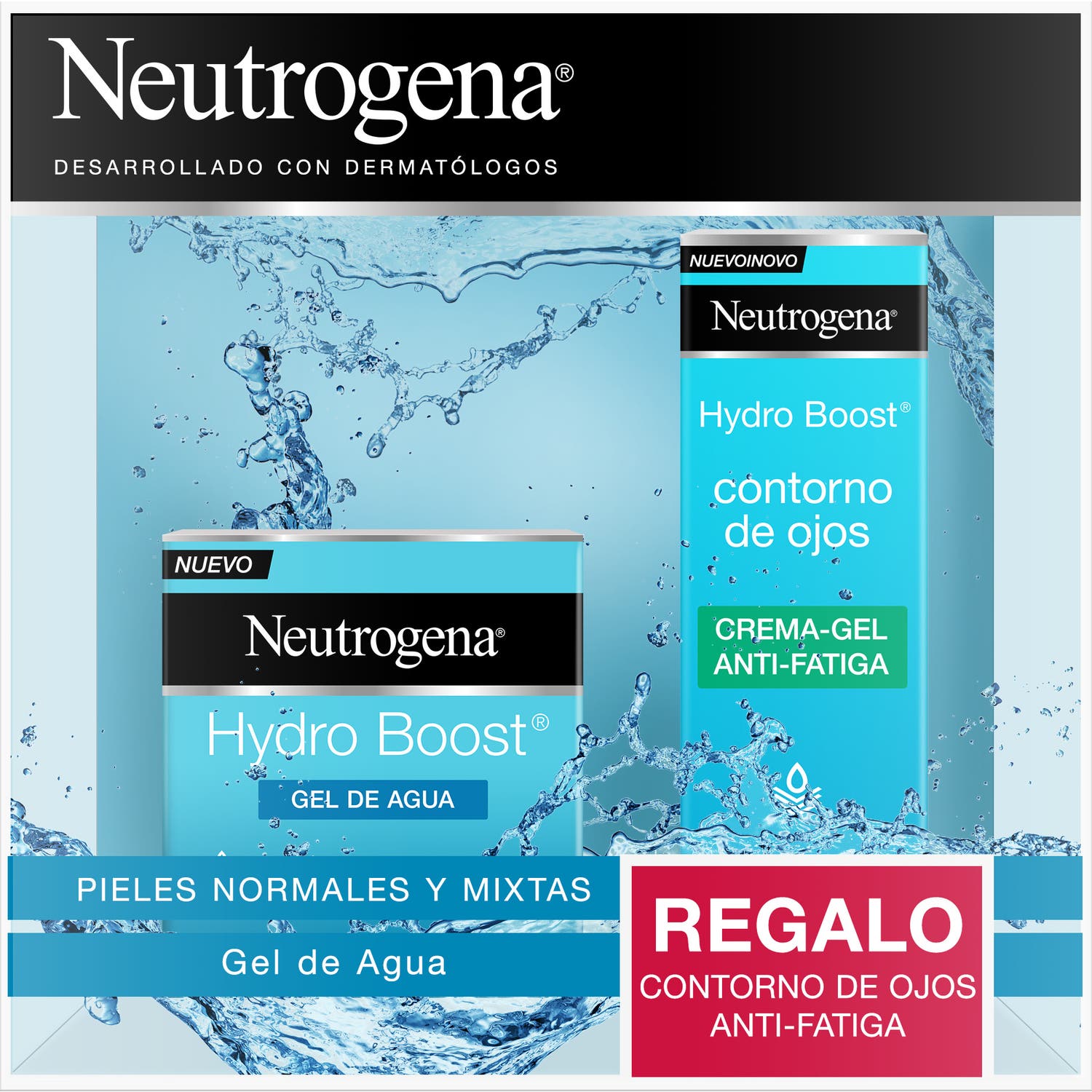 Neutrogena® Pack Hydro Boost Pieles Normales y Mixtas