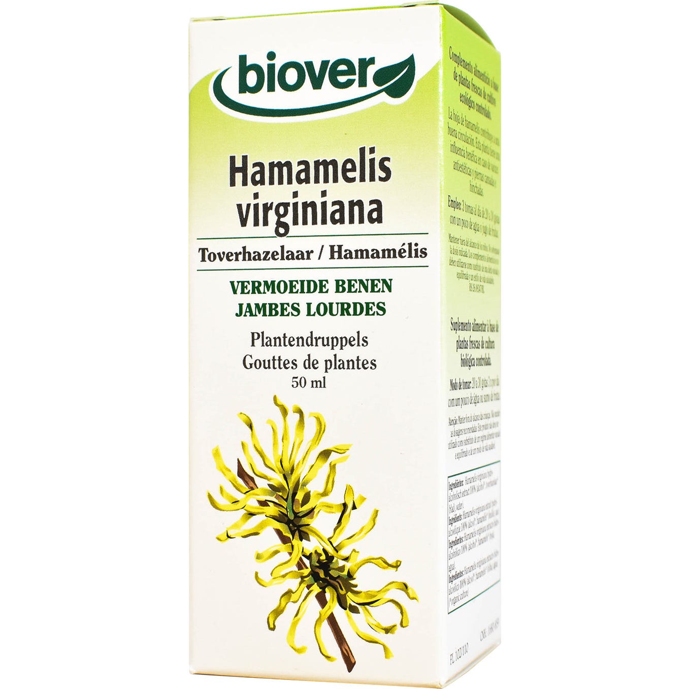 Biover Hamamelis Virginiana Piernas Cansadas Bio 50ml