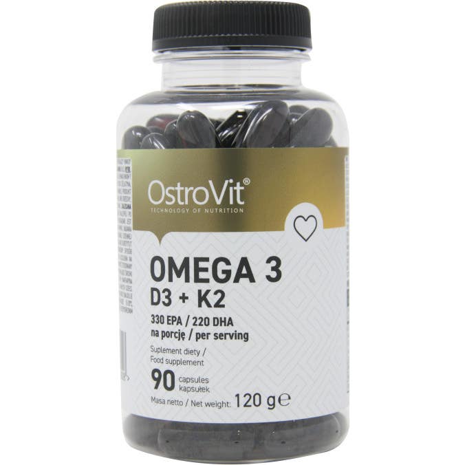 Ostrovit Chicas - Omega 3 D3 + K2 (90 Cápsulas) - Imagen 2