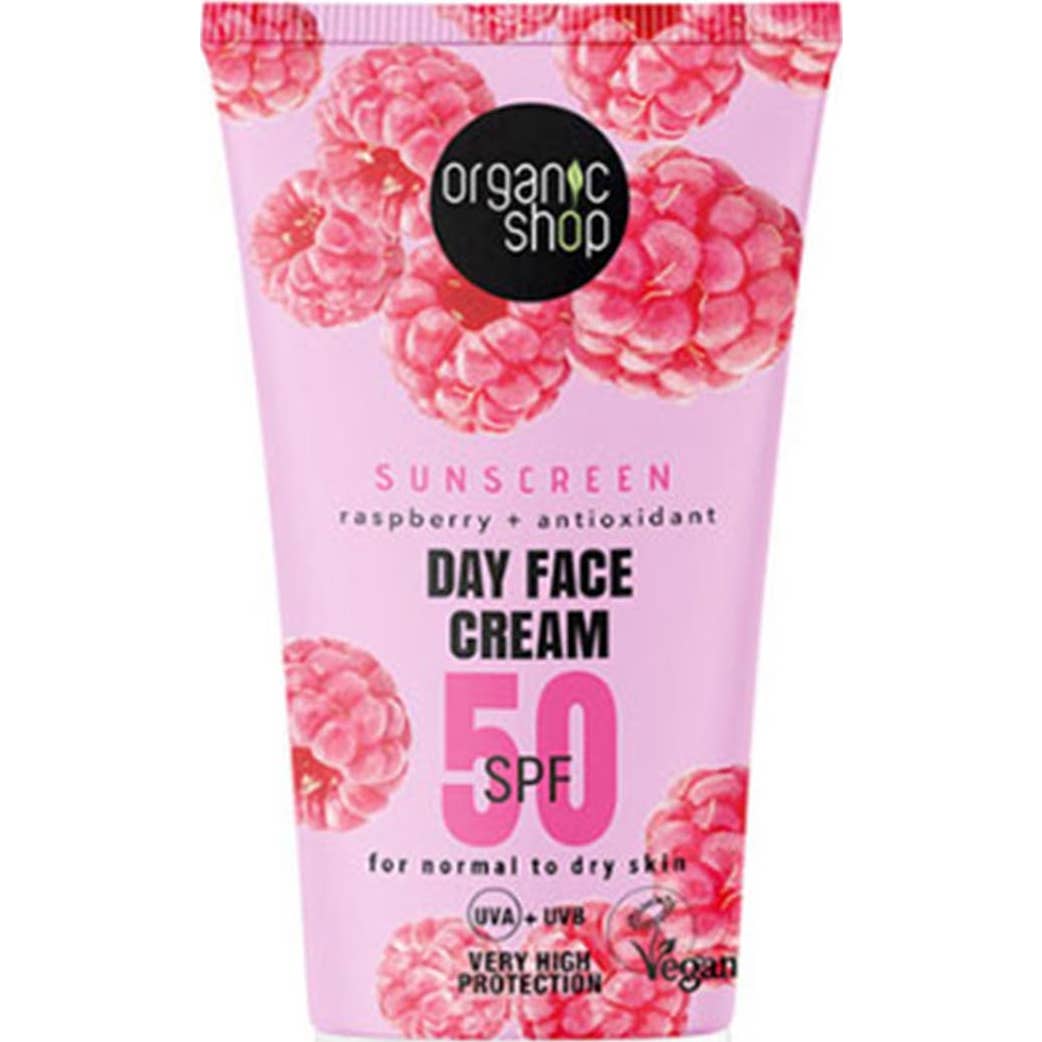 Organic Shop Raspberry Day Face Cream SPF50 50ml