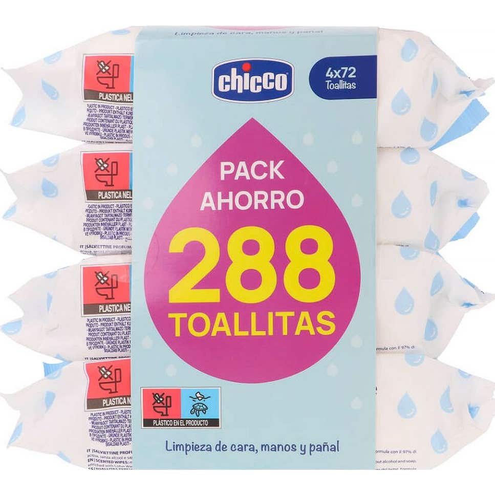 Chicco Pack Toallitas 4x72uds
