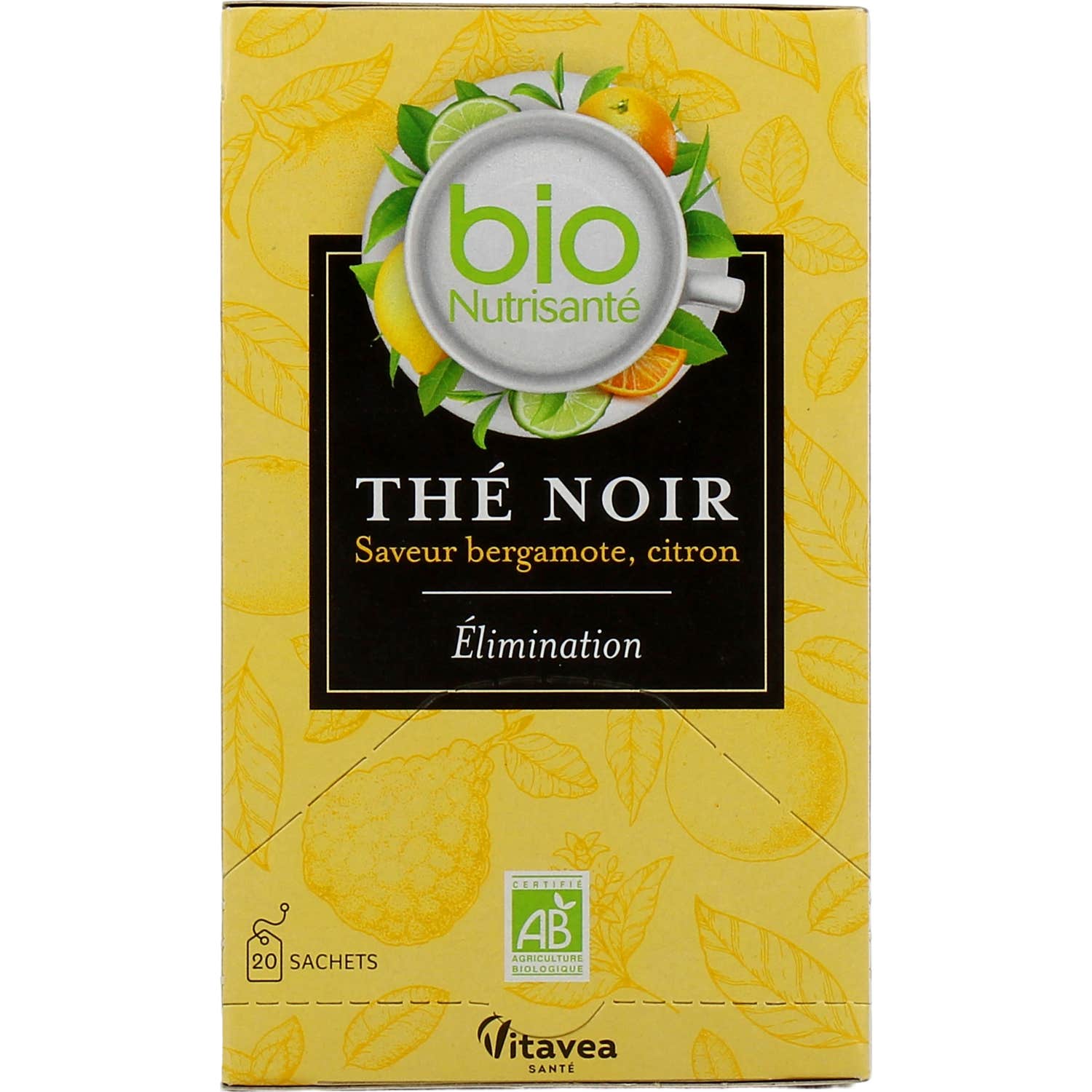 Nutrisanté Té Negro Eliminación Bio 20 Sobres