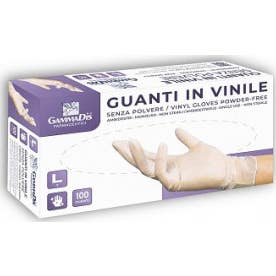 Gammadis Guantes Vinilo Sin Polvo Talla S 100uds