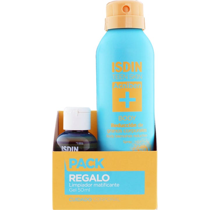 ISDIN Teen Skin Acniben Body 150ml + Gel Limpiador Matificante 50ml