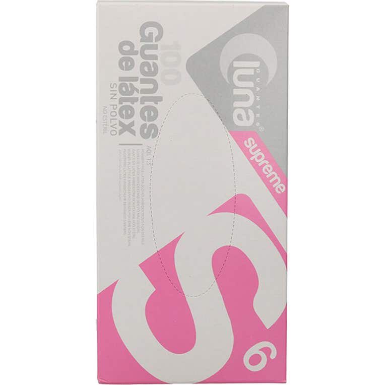 Luna Guantes Látex Sin Polvo TP 100uds