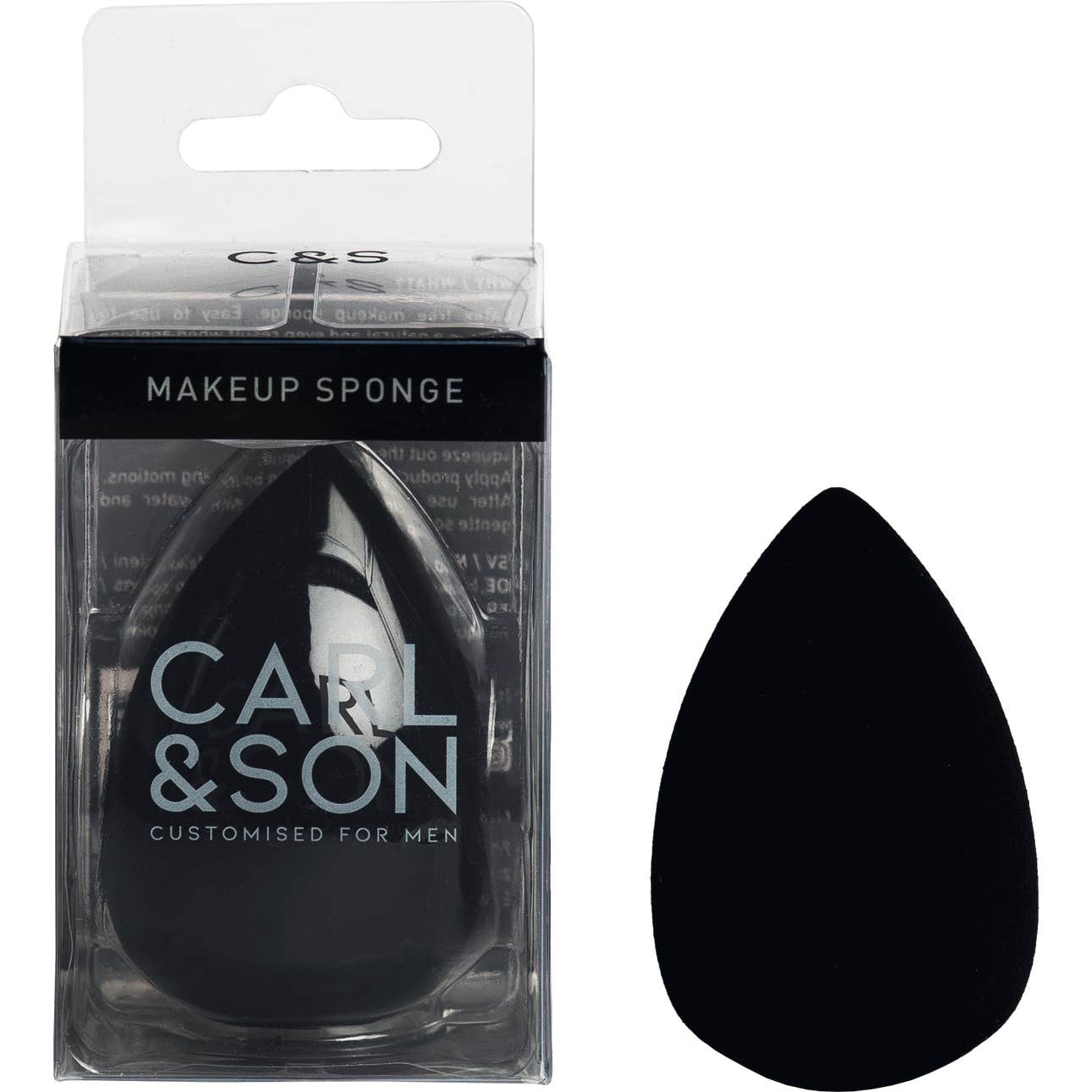 Carl&Son Makeup Sponge Black 1ud