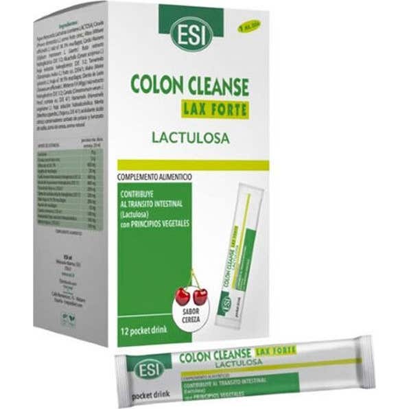 ESI Colon Cleanse Lax Forte Lactulosa Pocket Drink 12uds
