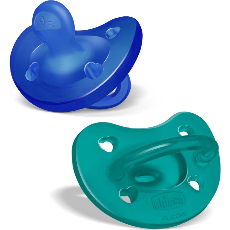Chicco PhysioForma Soft Chupete Azul Verde 16-36m 2uds
