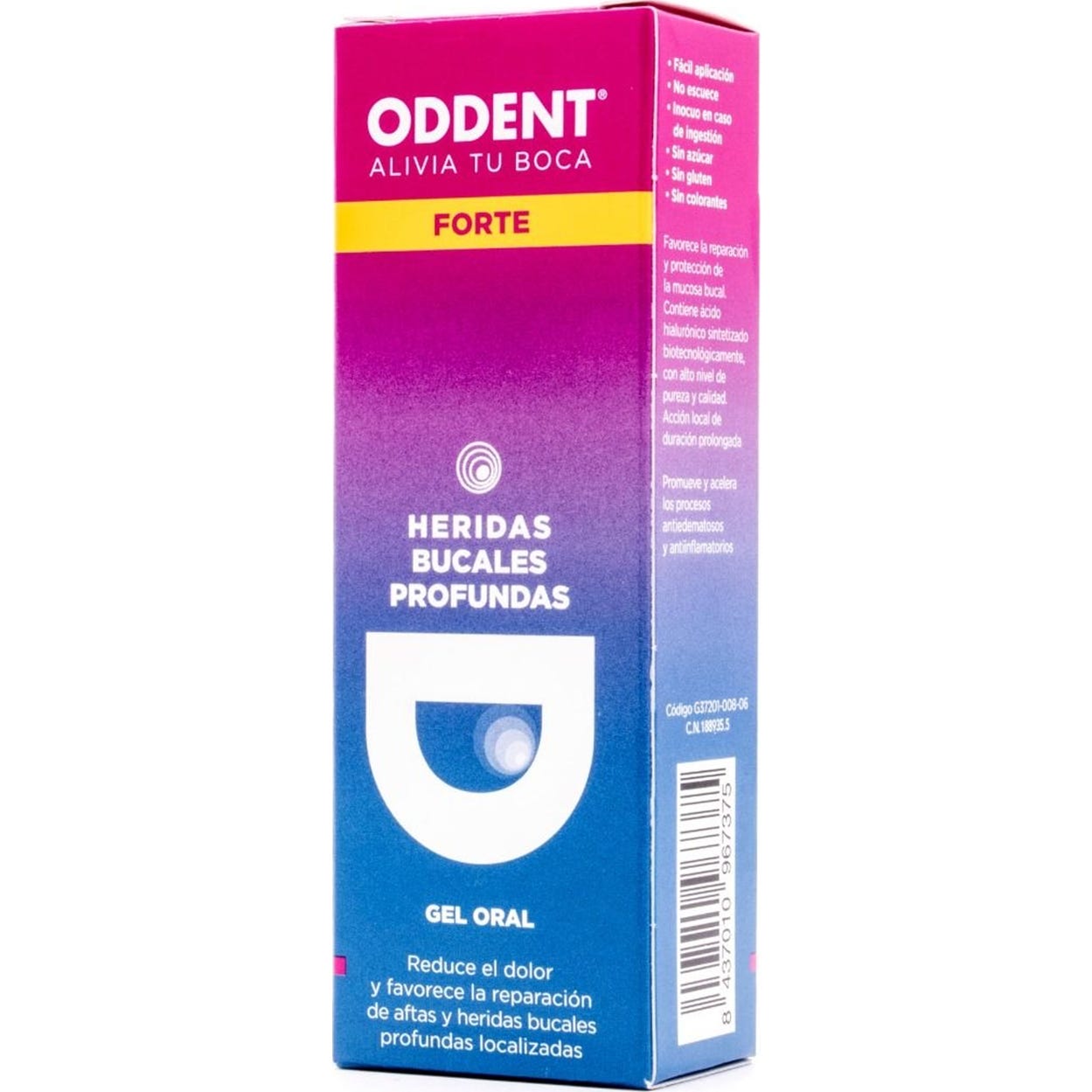 Oddent Forte Heridas Bucales Profundas Gel Oral 8ml
