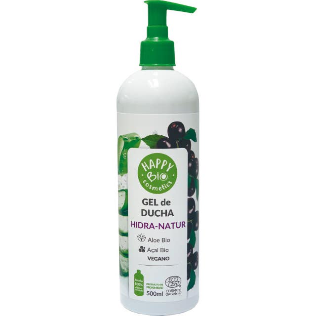 Happy Bio Cosmetics Gel de Ducha Açai-Aloe Bio 500ml
