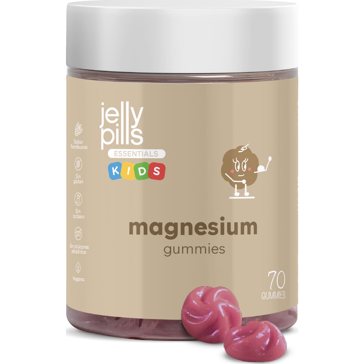 Jelly Pills® Essentials Kids Magnesium Gummies 70uds