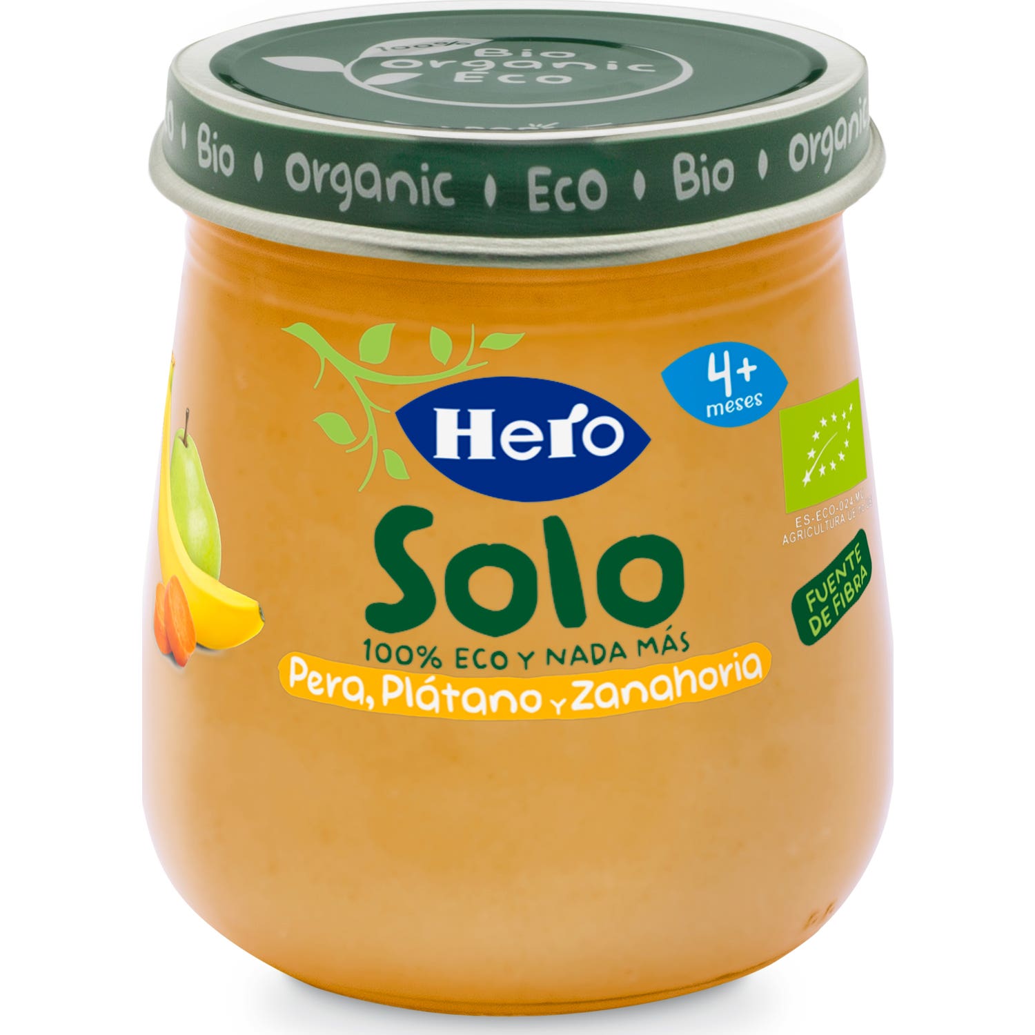 Hero Baby Solo Pera Platano y Zanahoria 120g