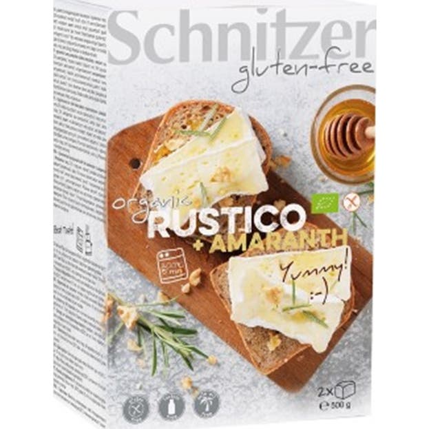 Schnitzer Pan de Molde Amaranto Rústico sin Gluten 500 g
