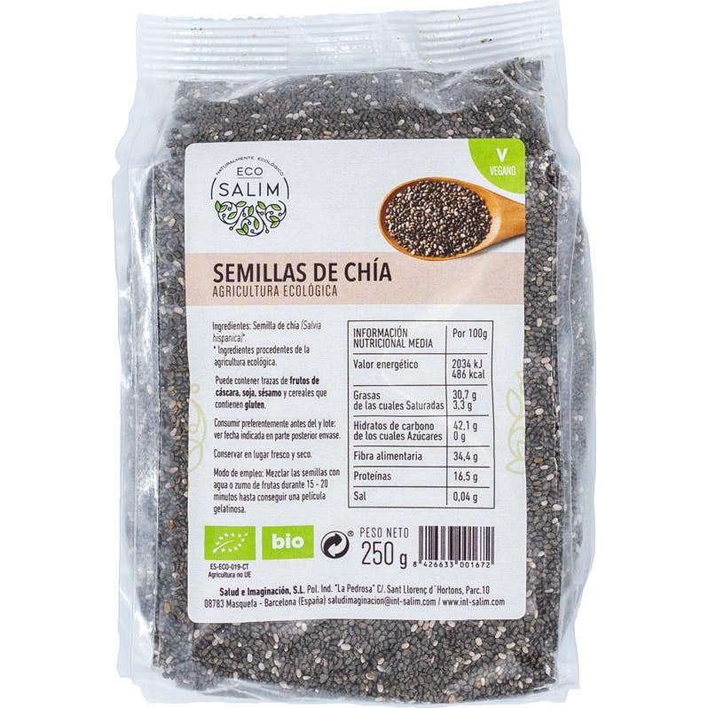Eco-Salim Semillas de Chía Bio Vegan 250g