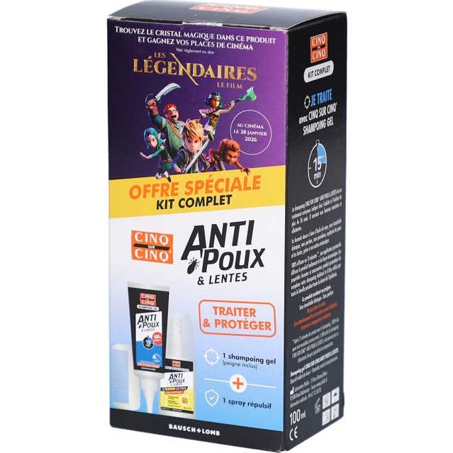 Cinq Sur Cinq Kit Completo Anti-Piojos & Liendres
