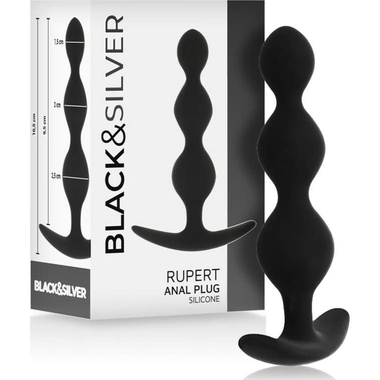 Black&Silver Rupert Cadena Bolas Anales 10cm 1ud