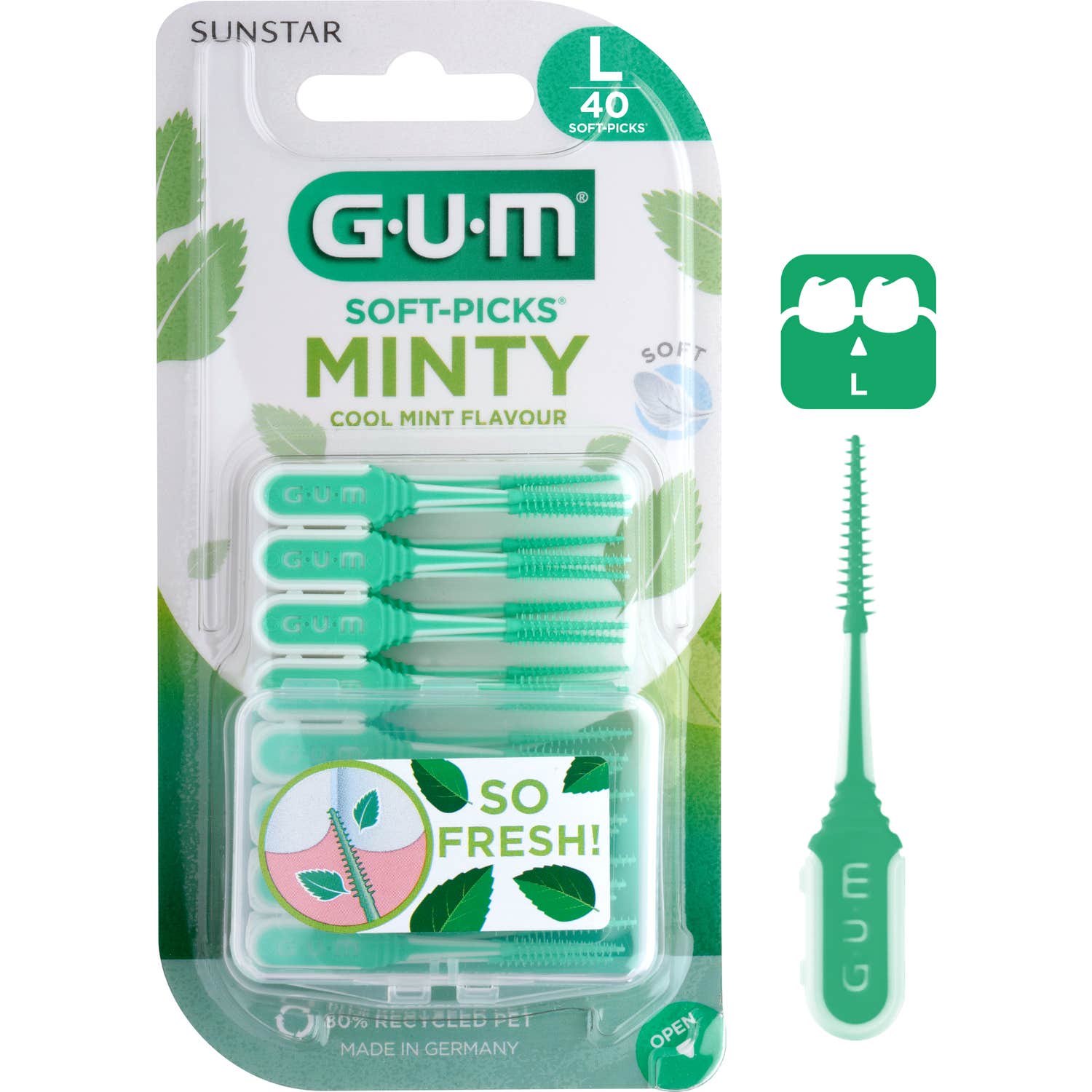 Gum Interdentales Soft Picks Comfort Flex Mint Large 671 40uds