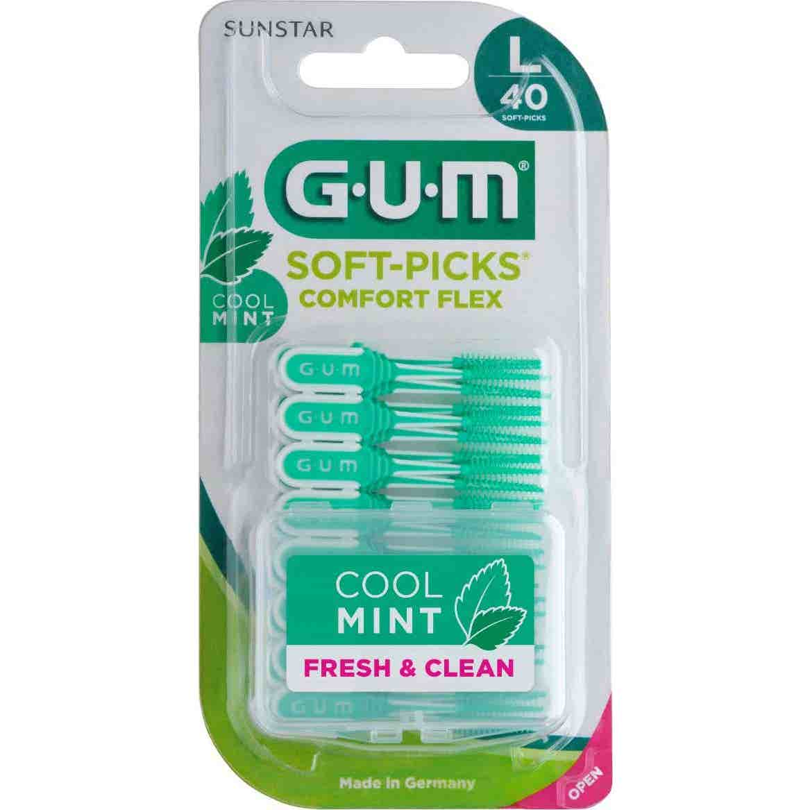 Gum Interdentales Soft Picks Comfort Flex Mint Large 671 40uds