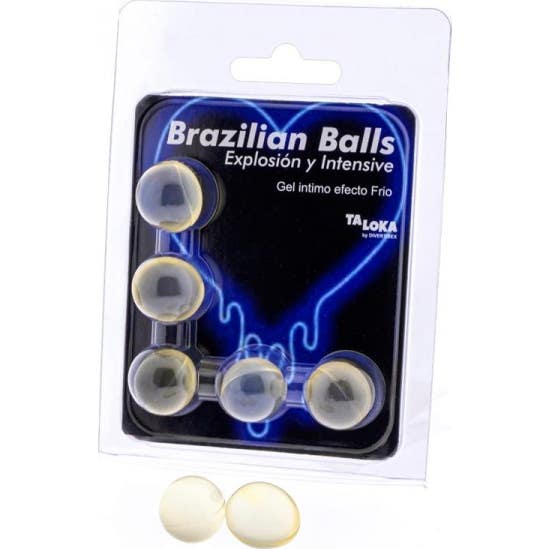 Diverty Sex Taloka Brazilian Balls Exciting gel Efecto Frío y Vibración 5 uds