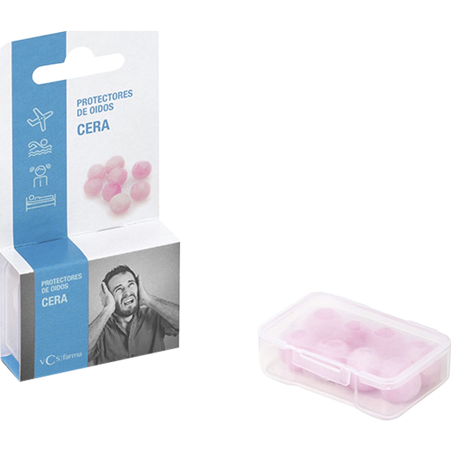 VCS Tapones oídos Cera 8uds.