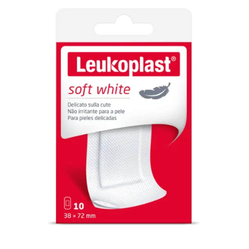 Leukoplast Soft White Venda 72x38 10 uds