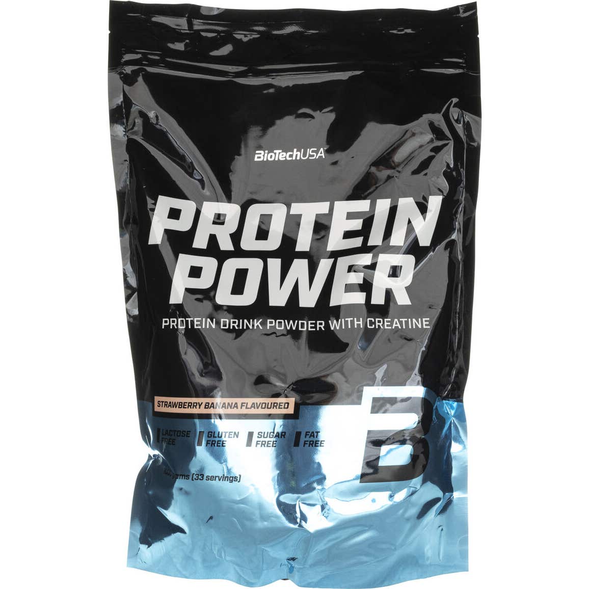 BioTech USA Protein Power Platano Fresa 1000g | Natural Doctor