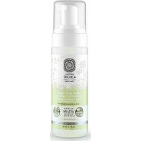 Natura Siberica Espuma desmaquillante hidratante para piel sensible y contorno de ojos 150 ml
