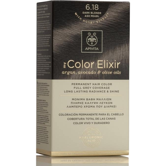 Apivita Tinte Cabello Nro 6,18 Rubio Oscuro Ceniza Perlado 1 ud