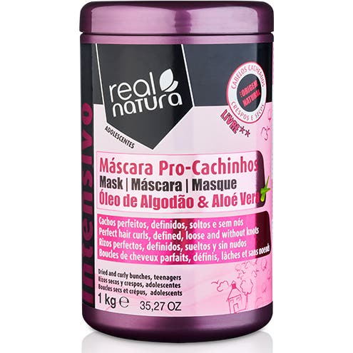 Real Natura Mascarilla Capilar Sin Sal Rizitos 1000 g