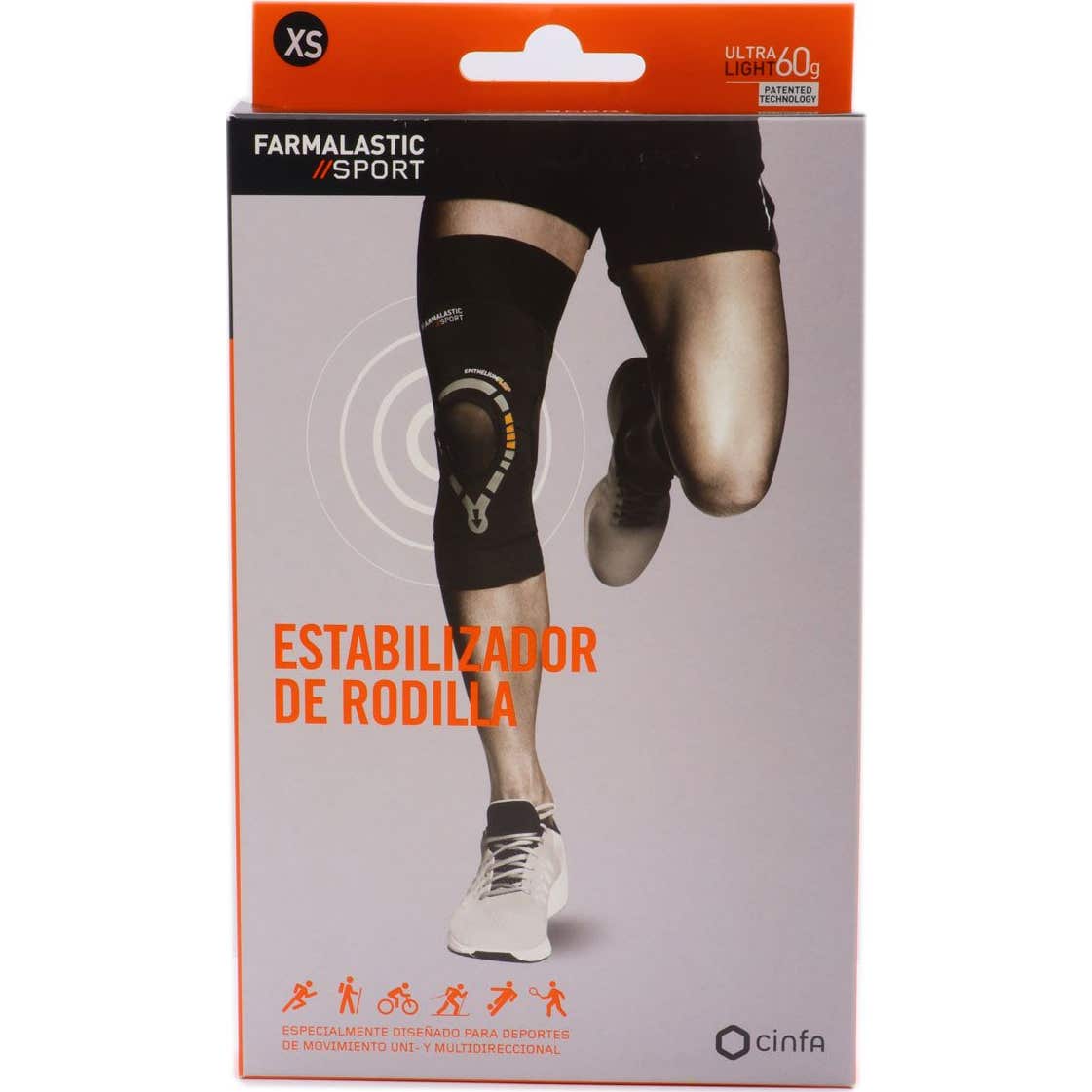 Farmalastic Sport estabilizador rodilla T- XS 1ud