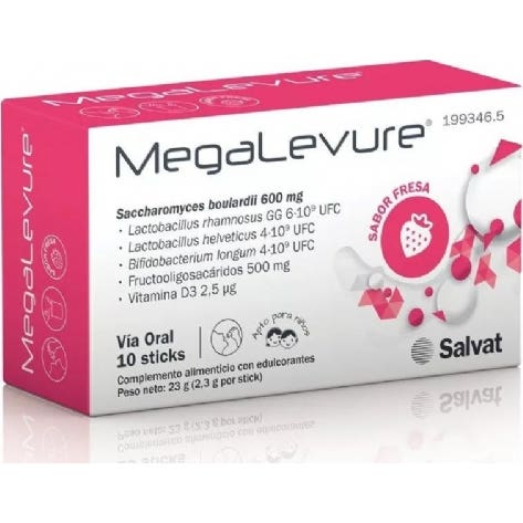 Megalevure Sabor Fresa 10Uds