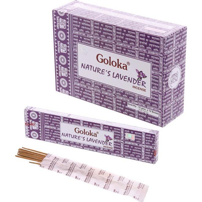 'Goloka Nature''s Lavanda Incienso 12x15 g'