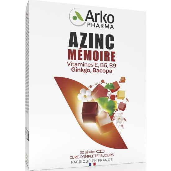 Arkopharma Azinc Mémoire 30caps