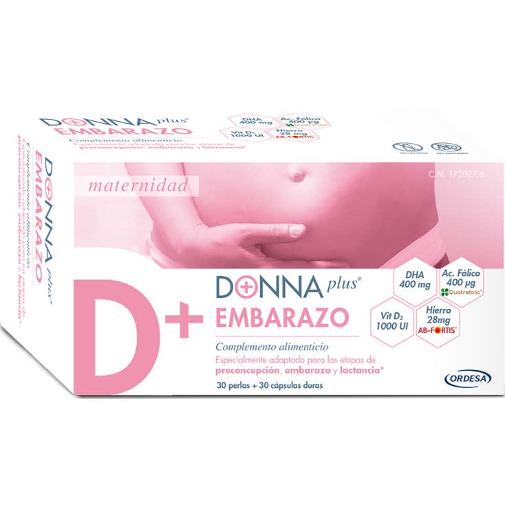 DonnaPlus+ Embarazo 30 Perlas + 30 Cápsulas Duras