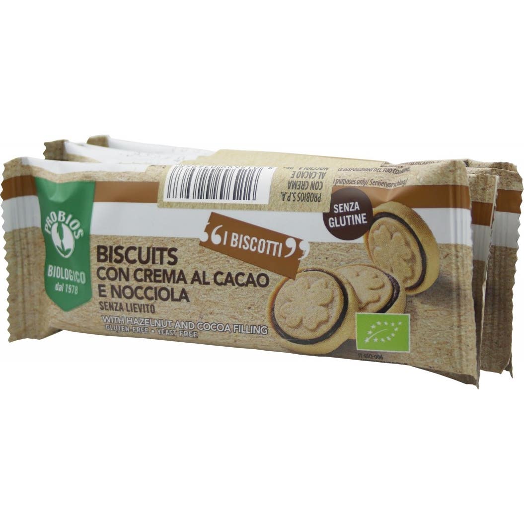 Probios Galletas Crema Cacao y Avellanas Bio 96g
