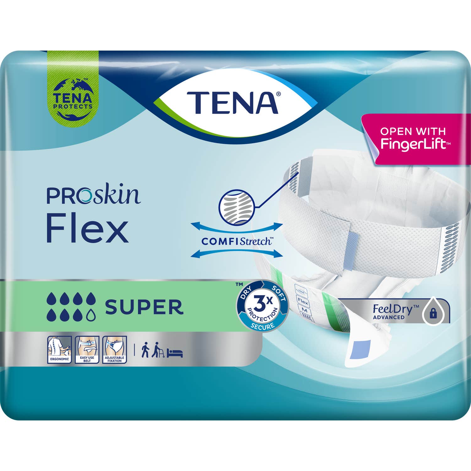 Tena Pañales Incontinencia Flex Super Extralarge 30uds