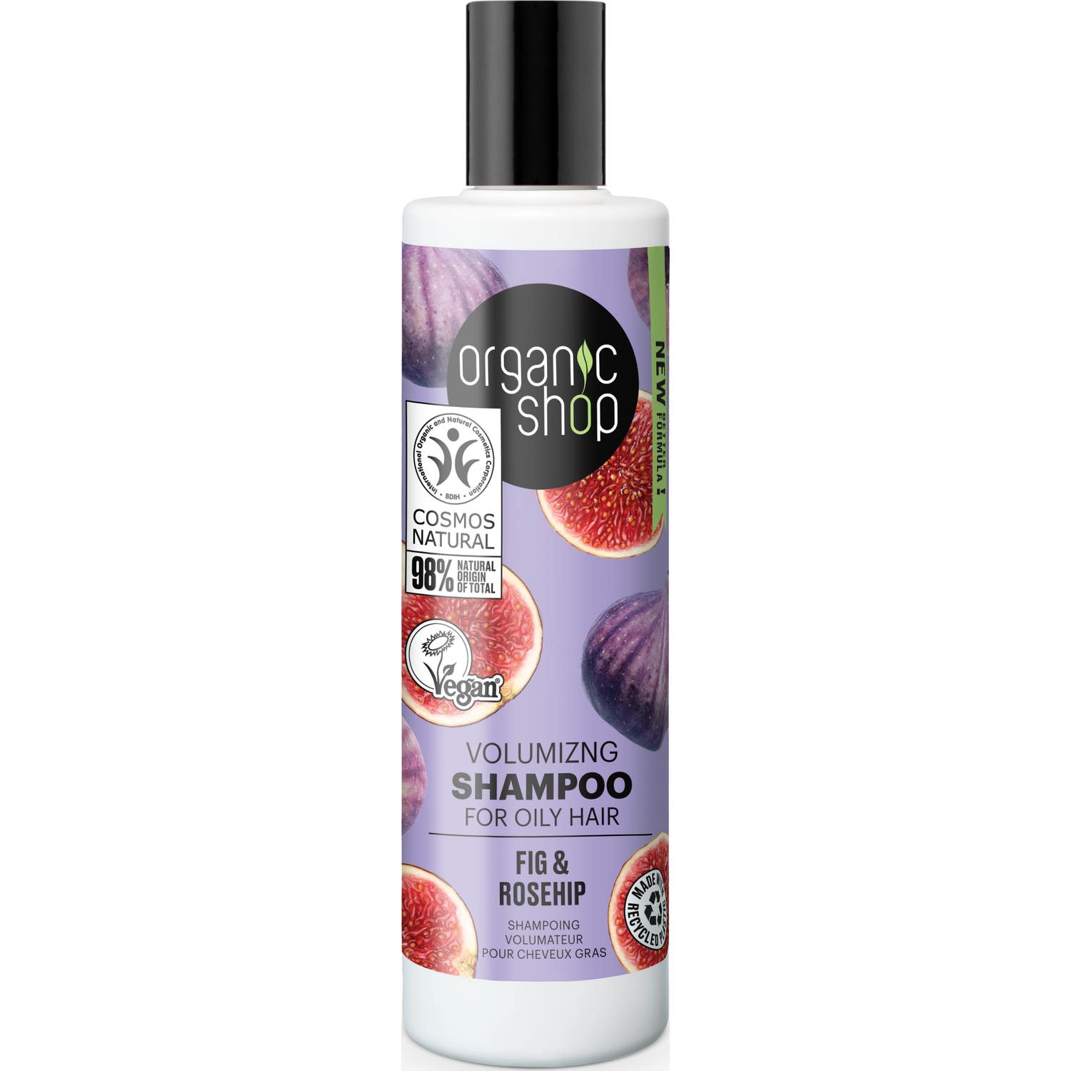 Organic Shop Volumizing Shampoo Oily Hair Fig & Rosehip 280ml