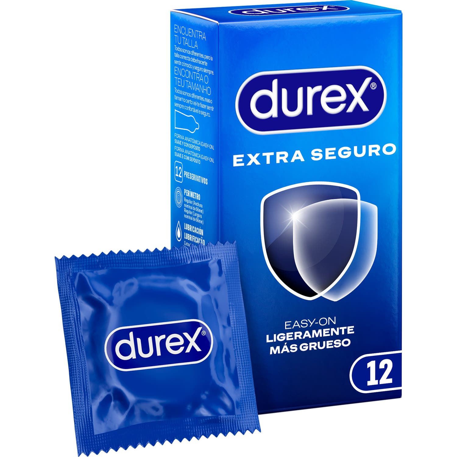 Durex Extra Seguro Preservativos 12uds