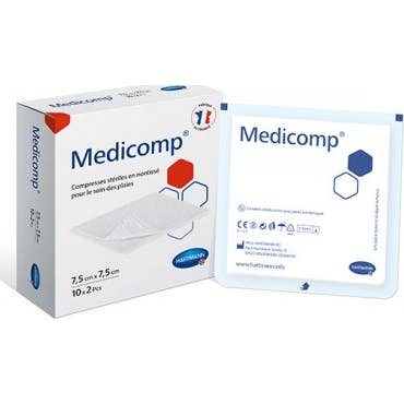 Medicomp Compresse Stérile 7,5x7,5 cm 20 uds